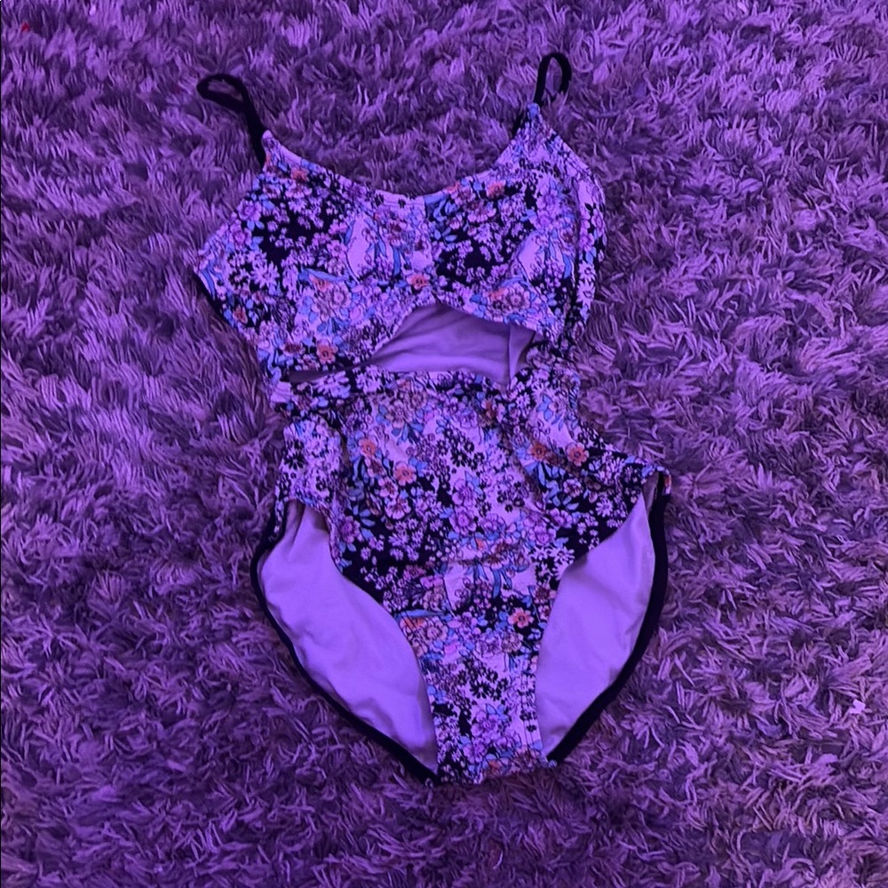Floral Cutout Swimsuit